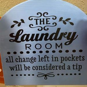 Handmade wooden sign